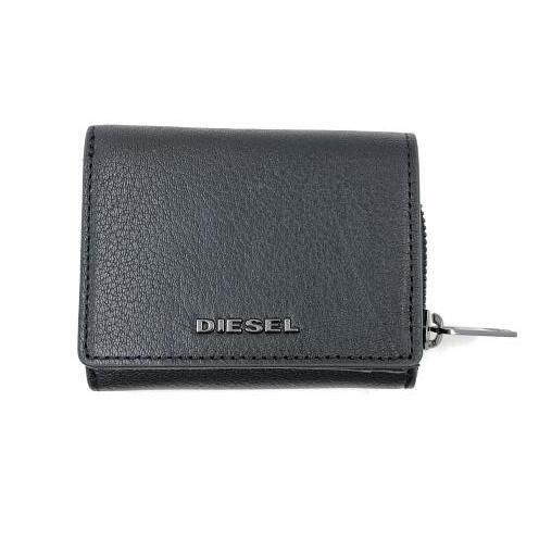 DIESEL SPEJAP レザー三つ折り財布 ブラック X06829 P0396 ﾃﾞｨｰｾﾞﾙ 24 240024531826