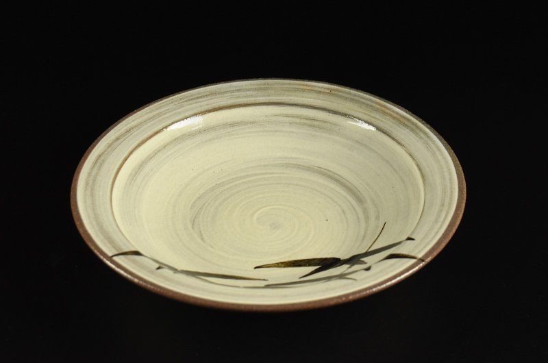 蔵A4179c 絵唐津 十三代 中里太郎右衛門窯 刷毛目 中鉢 共箱