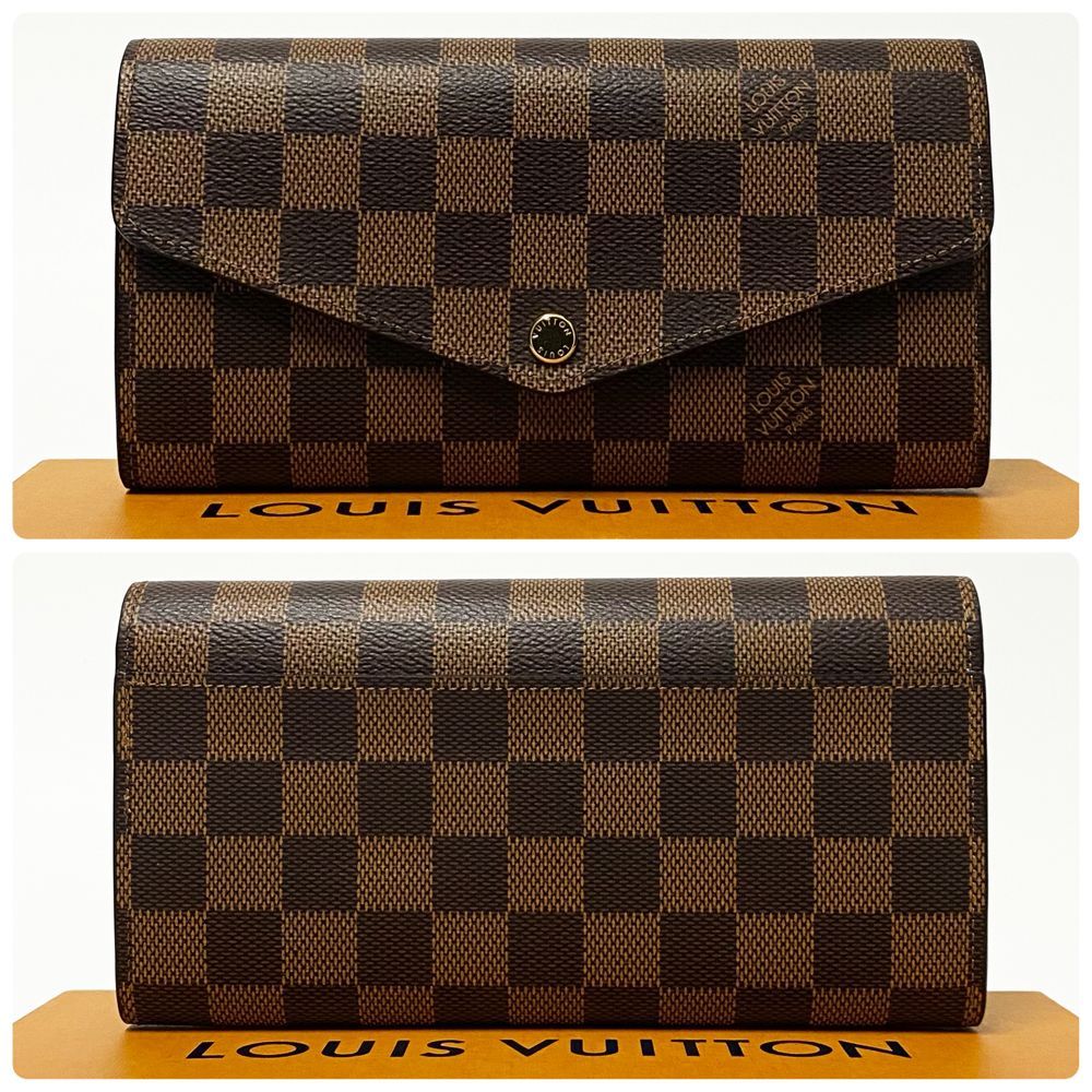 最高峰品 ♥ ルイヴィトン LOUIS VUITTON ダミエ エベヌ ポルトフォイユ サラ IC RFID N63209 送料無料 送料込み