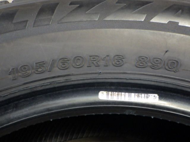 SP919 F◆送料無料●2025年製造 約7~8部山●BS BLIZZAK VRX3●195|60R16●4本