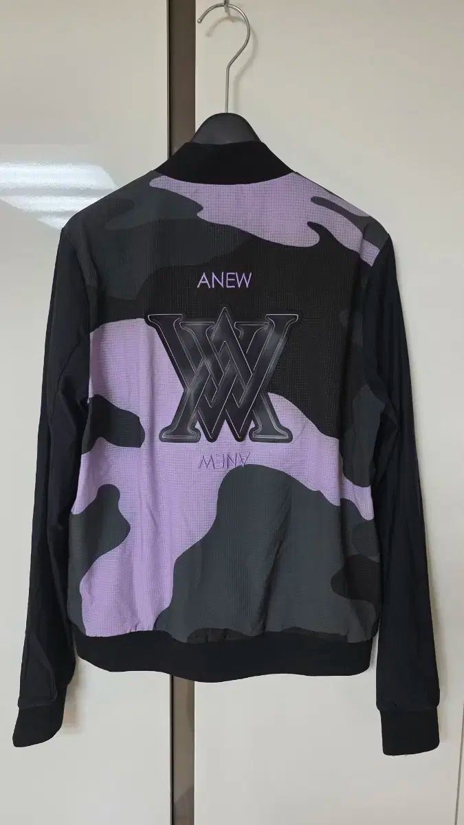 100 アニュー ゴルフ レディース ラベンダー カモ パータン ウィンドブレーカー アウター