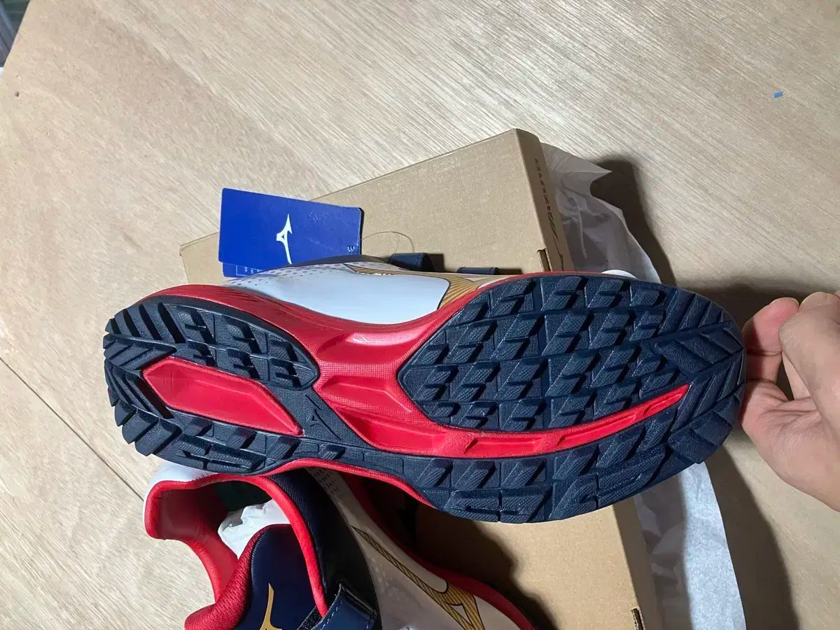  ミズノ 野球シューズ 260 人造芝シューズ 白 赤 その他 シューズ