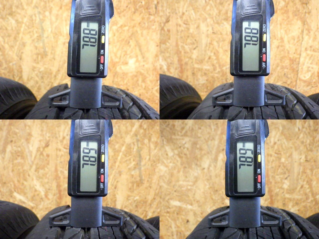 K389 送料無料◆ 製造 約9部山◆BS DUELER H|L◆175|80R16◆4本