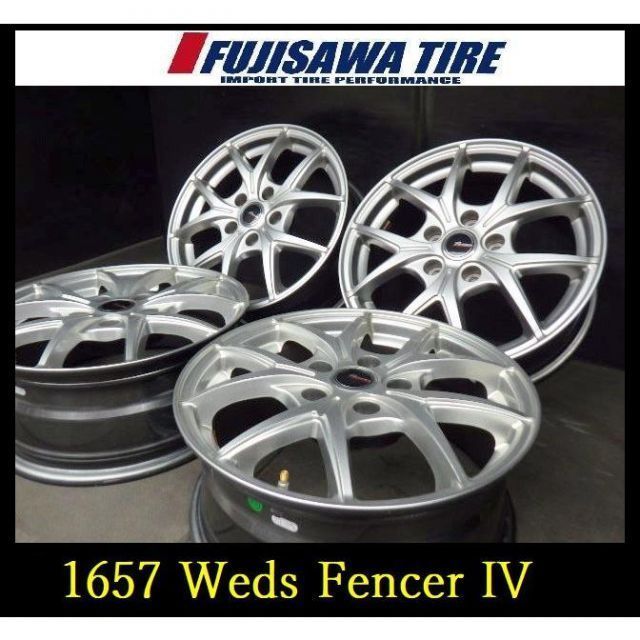 1657 ◆Weds Fencer IV◆16x6.5J 5穴 PCD114.3 38◆4本