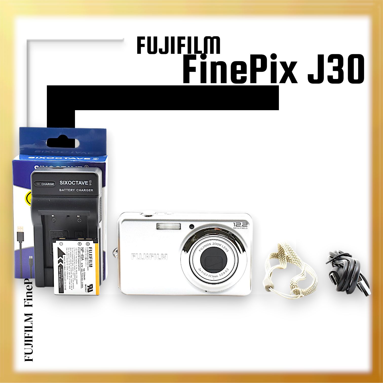 極美品 ｜FUJIFILM FinePix J30 シルバー ファインピックス デジタル