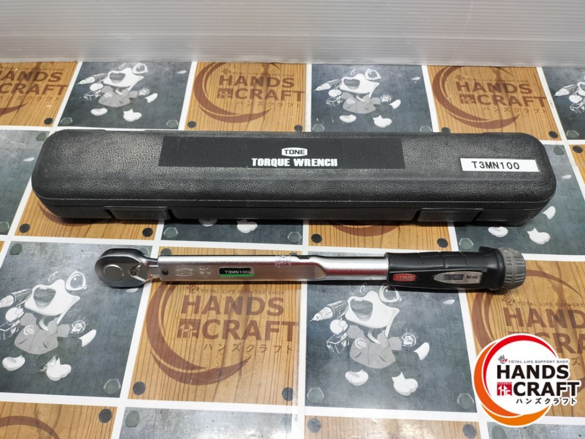◆ 品 トネ TONE T3MN100 トルクレンチ 差込角9.5ｍｍ 3 8
