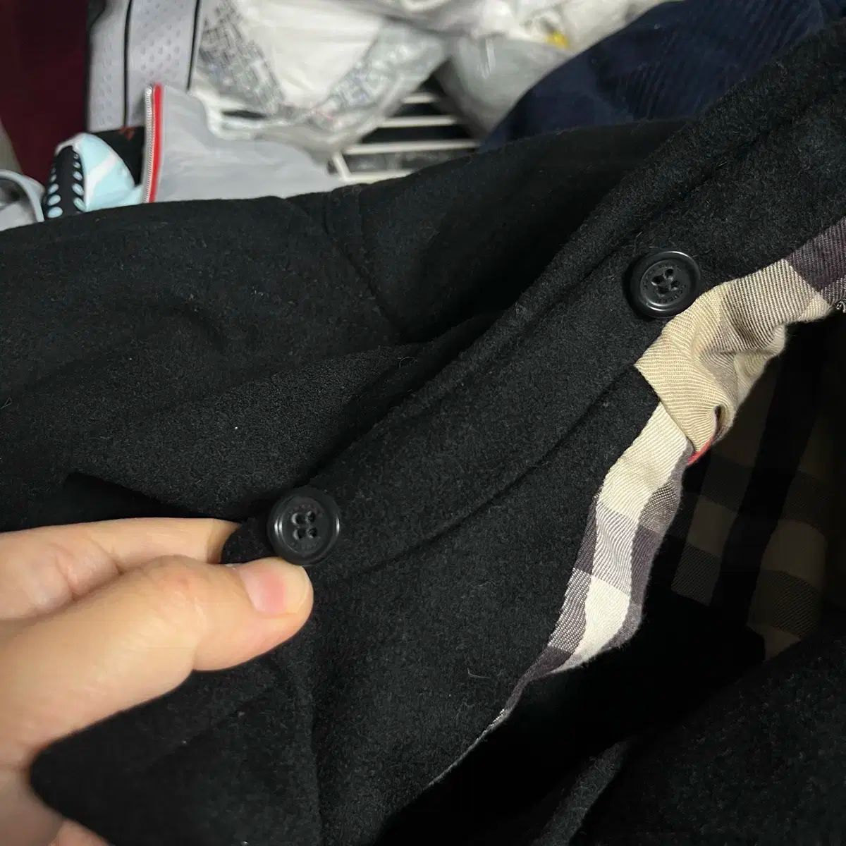  バーバリー ブラック ウール コート 8 y その他 コート