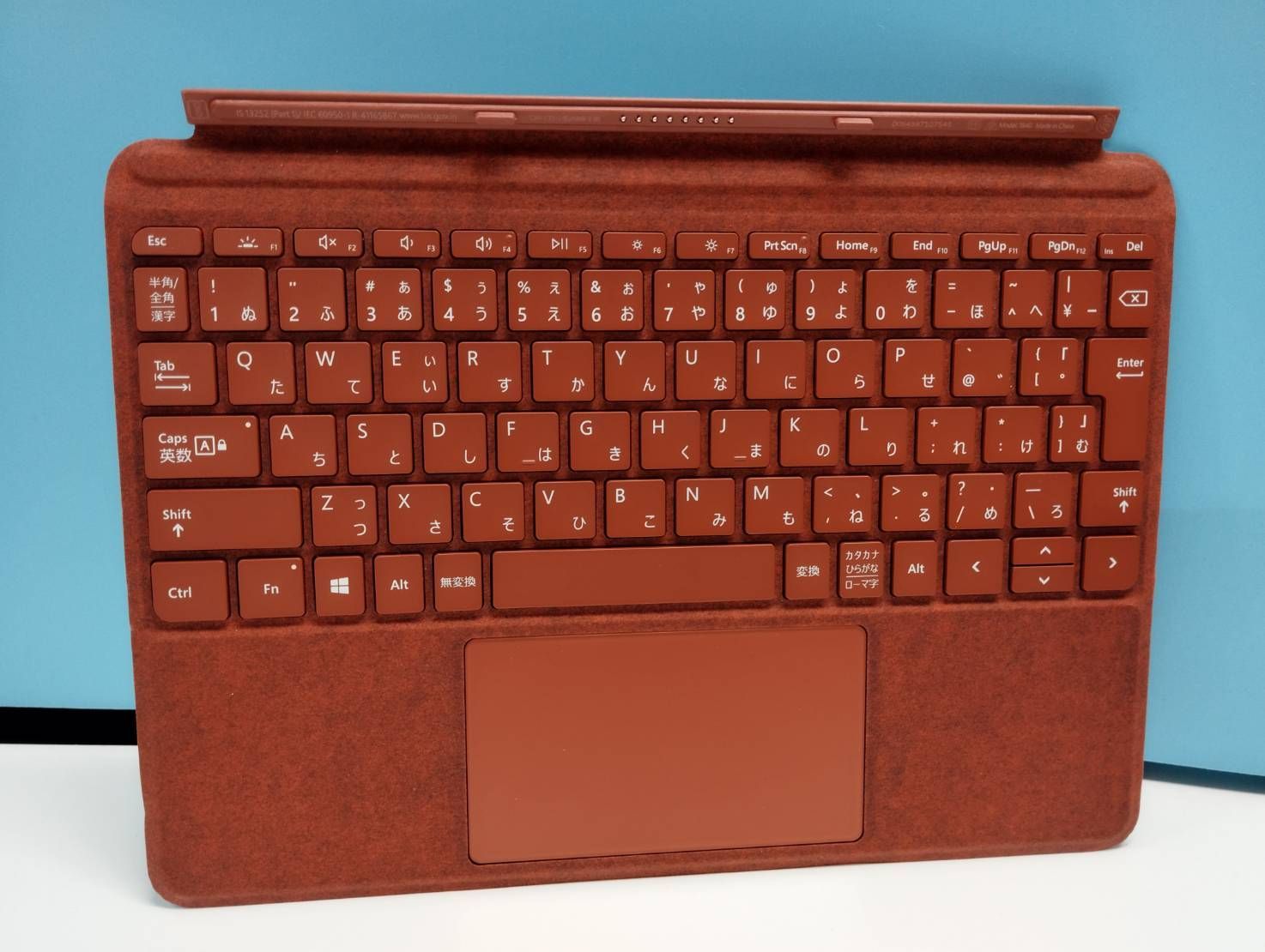 【良品】Microsoft Surface Go/タイプカバー/ポピーレッド〈Model：1840〉(2)