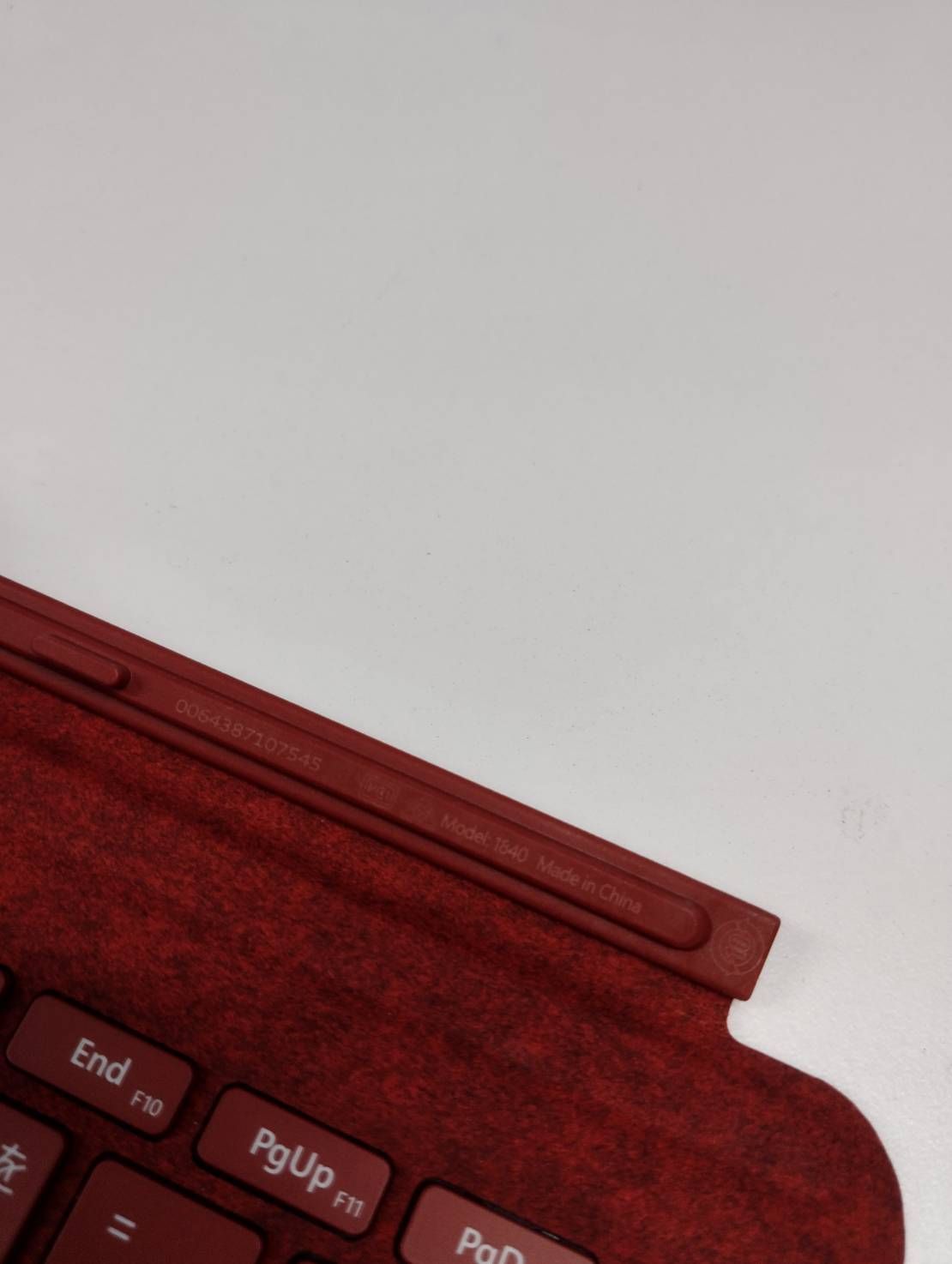 マイクロソフト Surface Go Signature タイプ カバー ポピーレッド KCS 