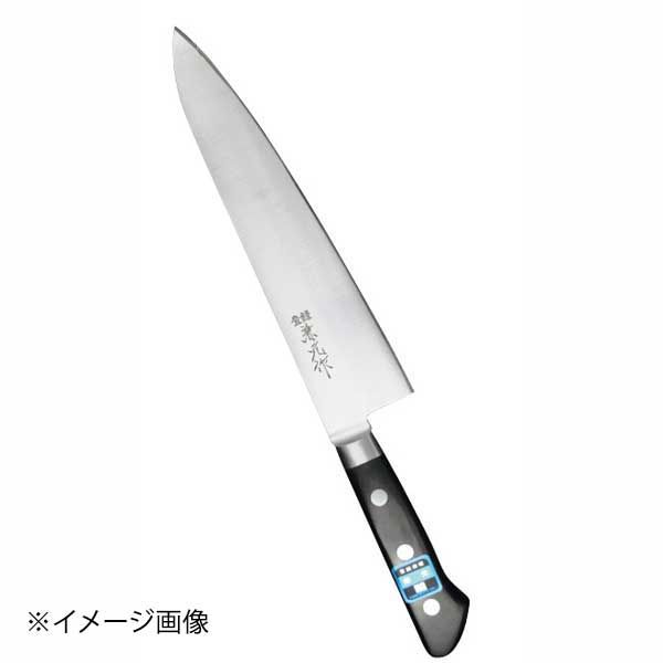 兼元 日本鋼 牛刀 240mm 共口金 黒合板柄