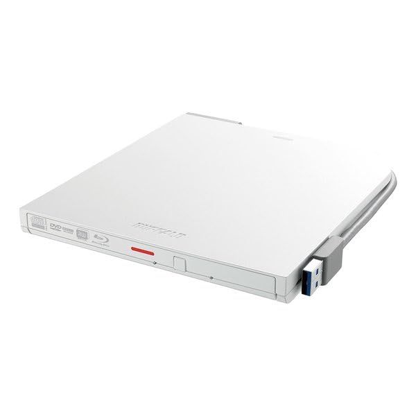 BRXL-PT6U3-WHE ホワイト USB3.2 Gen1 対応 ポータブルBD 再生|書込