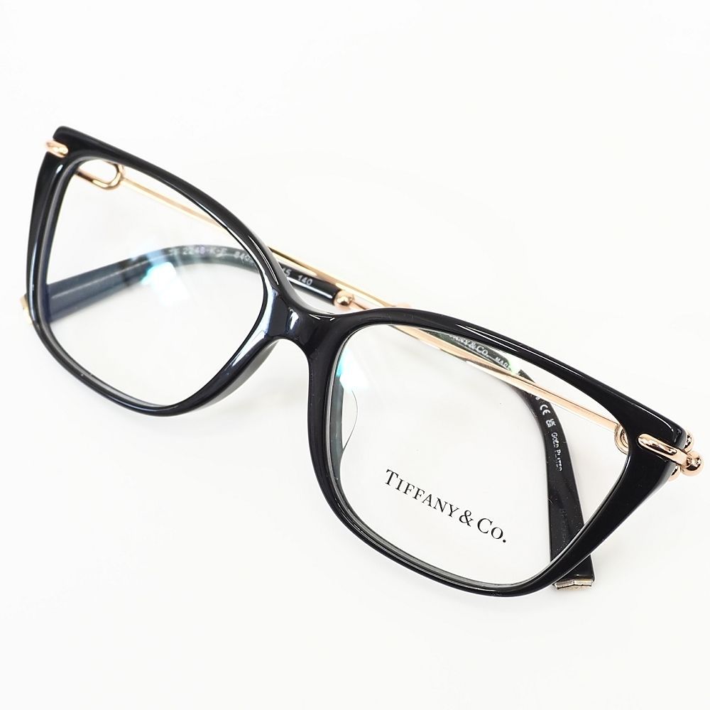 ♥品 TIFFANY-CO. 眼鏡 サイズ 53□15-140 ブラック|ローズゴールド TF2248KF 8403 メガネ ティファニー レディース 5CH|J06429|KCT25|