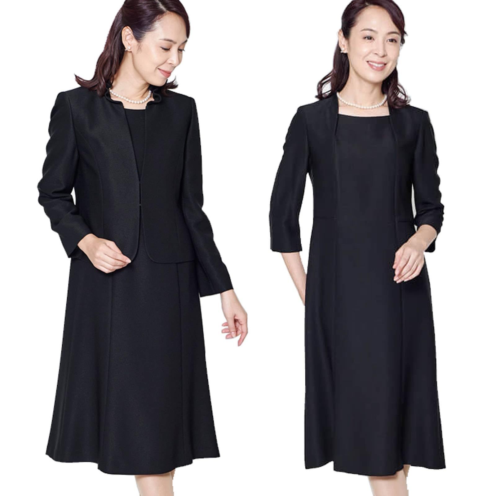 東京ソワール ユキコキミジマ 公式 喪服 レディース ブラックフォーマル ワンピース スーツ 大きいサイズ 40代 50代 60代 ゆったり 前開き おしゃれ WEB 4203216 9号