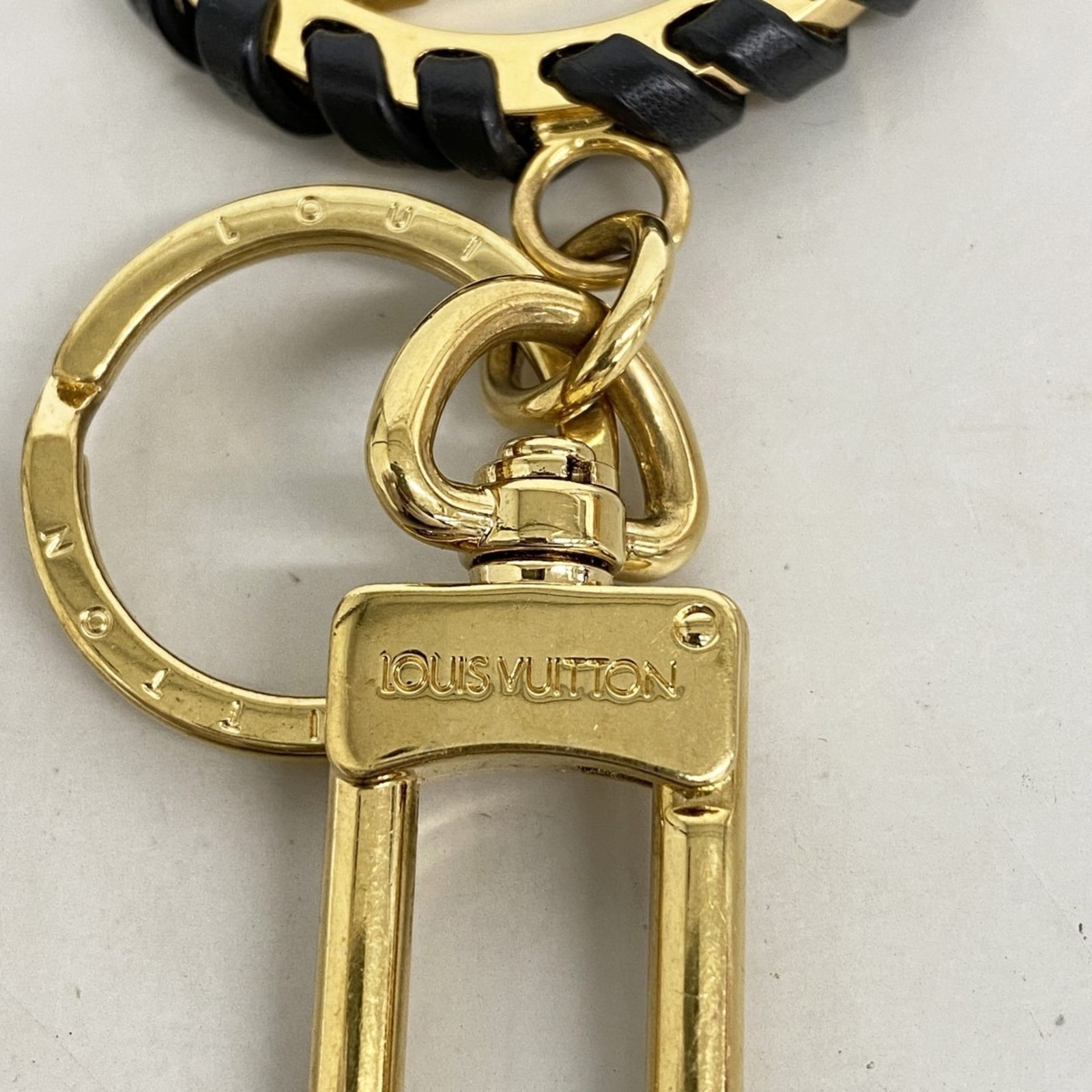 ルイ ヴィトン Louis Vuitton ルイ ヴィトン キーホルダー ポルトクレベリーLVサークル M63082 ブラックレディース