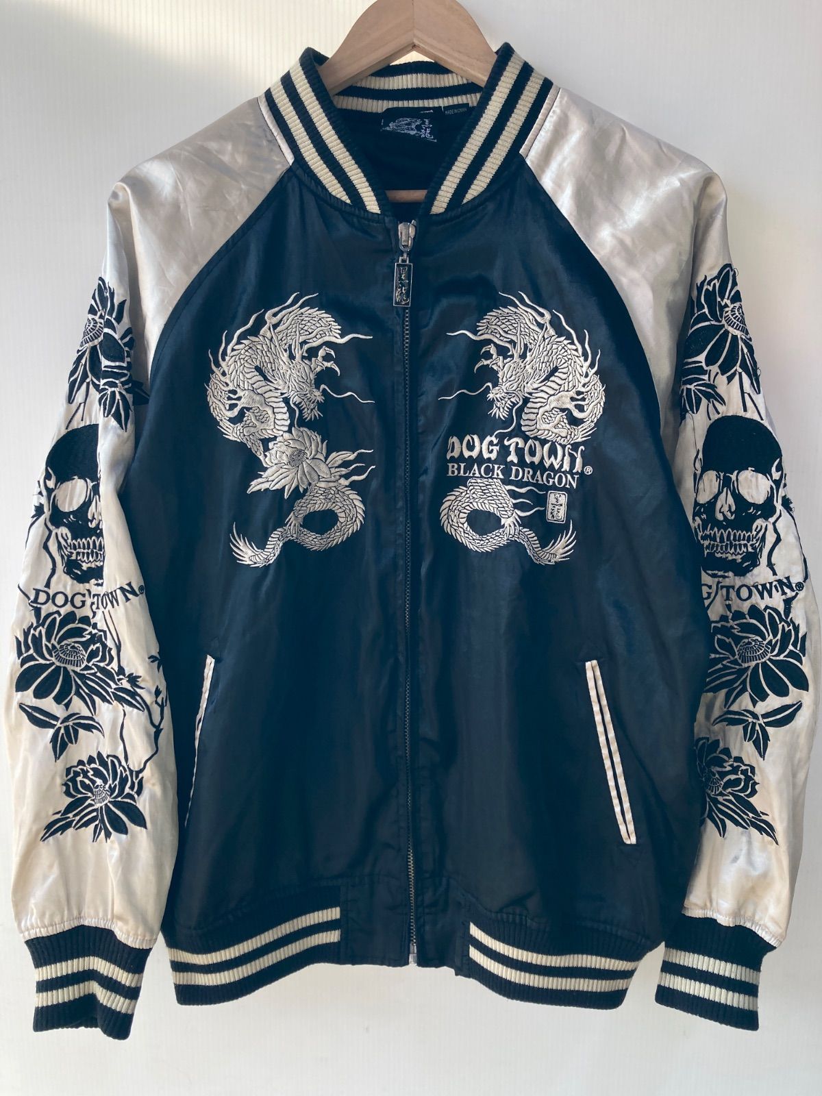 DOG TOWN スカジャン 黒龍 BLACK DRAGON DOG TOWN BLACK DRAGON