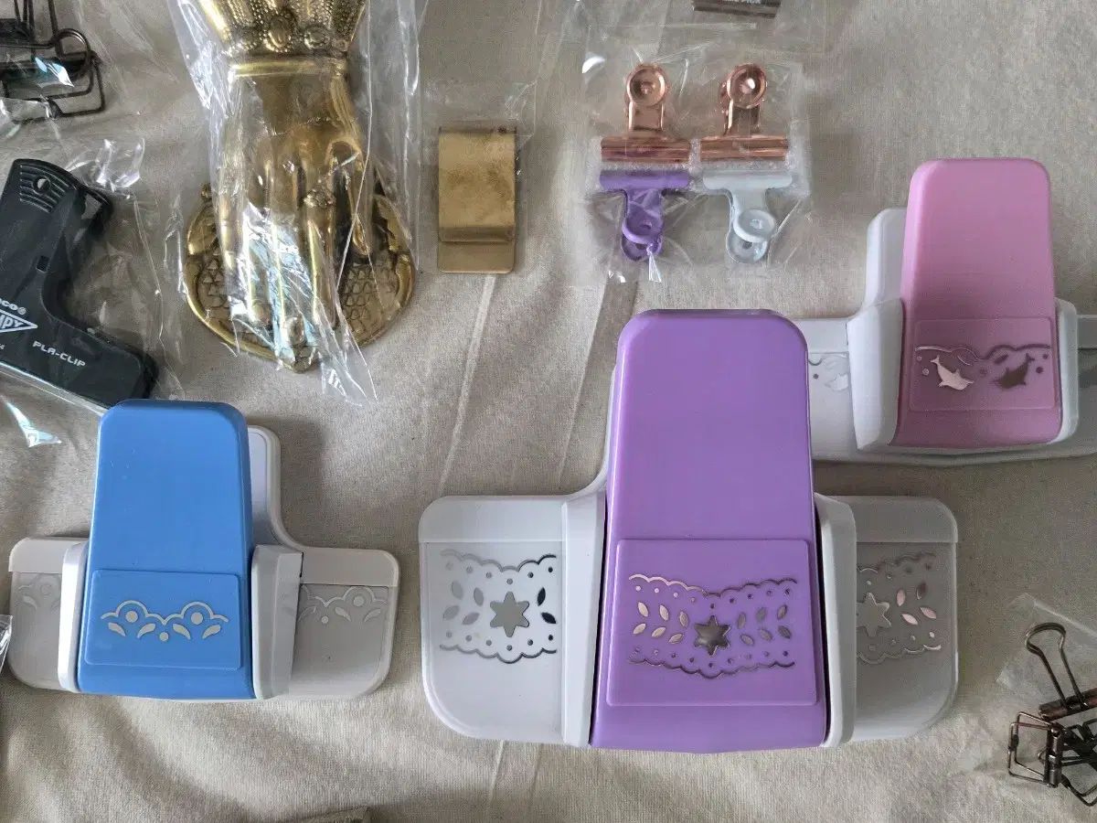  ヴィンテージ ダイアリーデコ用 文具類 エンブロイダリー クリップ 語学 辞書 学習参考書 本