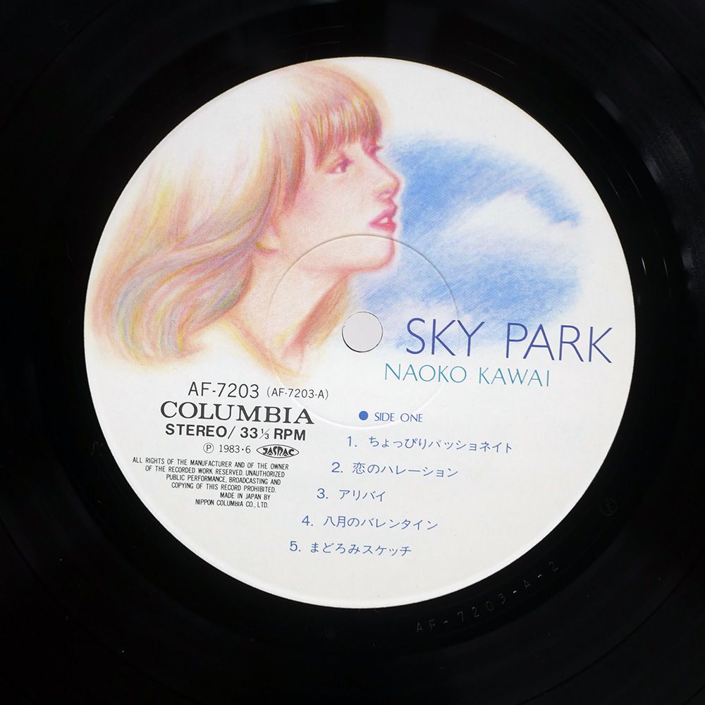 帯付き 国内盤 河合奈保子/スカイパーク/COLUMBIA AF7203 LP - メルカリ