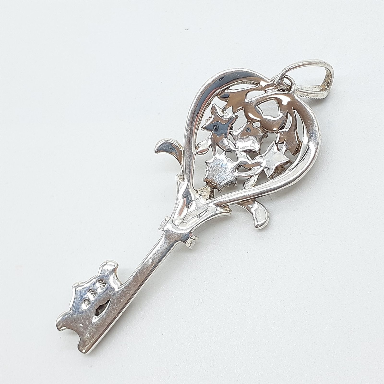 【碌山】Rokuzanロクザンパール＆マーカサイト 鍵 ペンダントシルバー925 704p0007-0.jpg