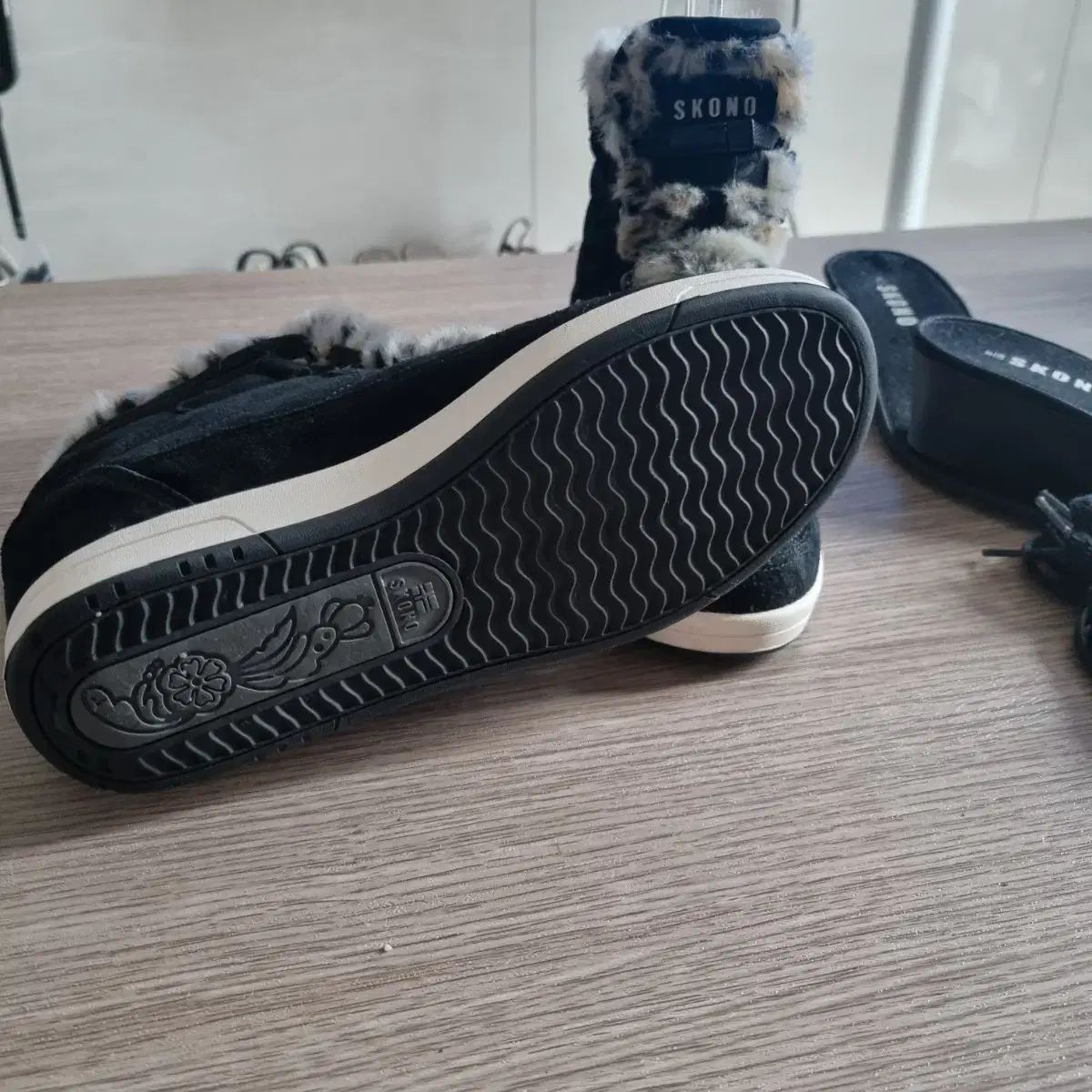  SKONO スコノ ブラック ファー ブーツ インソール その他 ブーツ