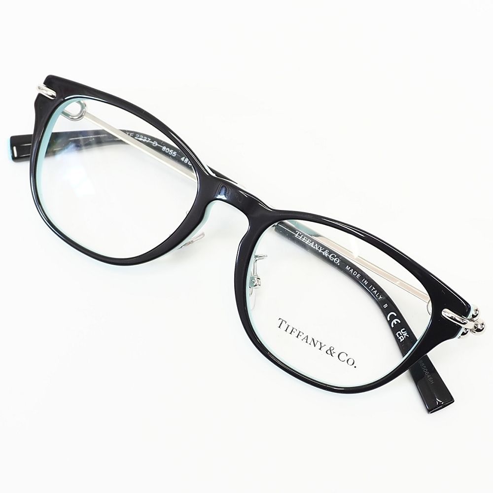 ♥品 TIFFANY-CO. 眼鏡 サイズ 48□18-140 ブラック|シルバー TF2237D 8055 メガネ ティファニー レディース 5CH|J06428|KCT25|
