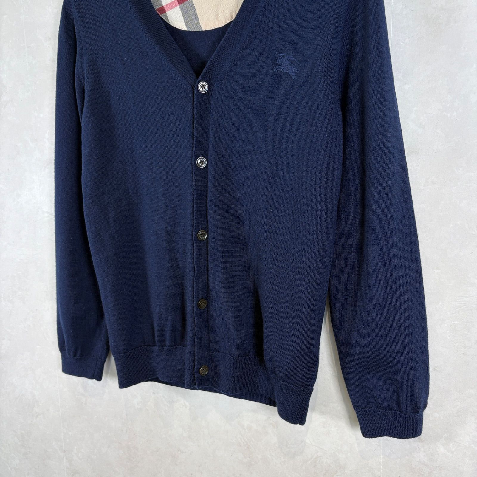 美品 バーバリー ニットカーディガン 100センチ カーディガン バーバリー（キッズ・ベビー・マタニティ）の通販