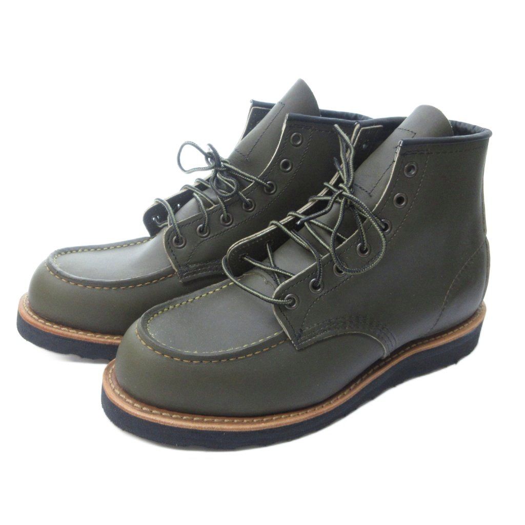 レッドウィング REDWING 8828 アルパインポーテージ 6インチ クラシックモック ワークブーツ オリーブ カーキ系 Dワイズ US9 27cm 1027