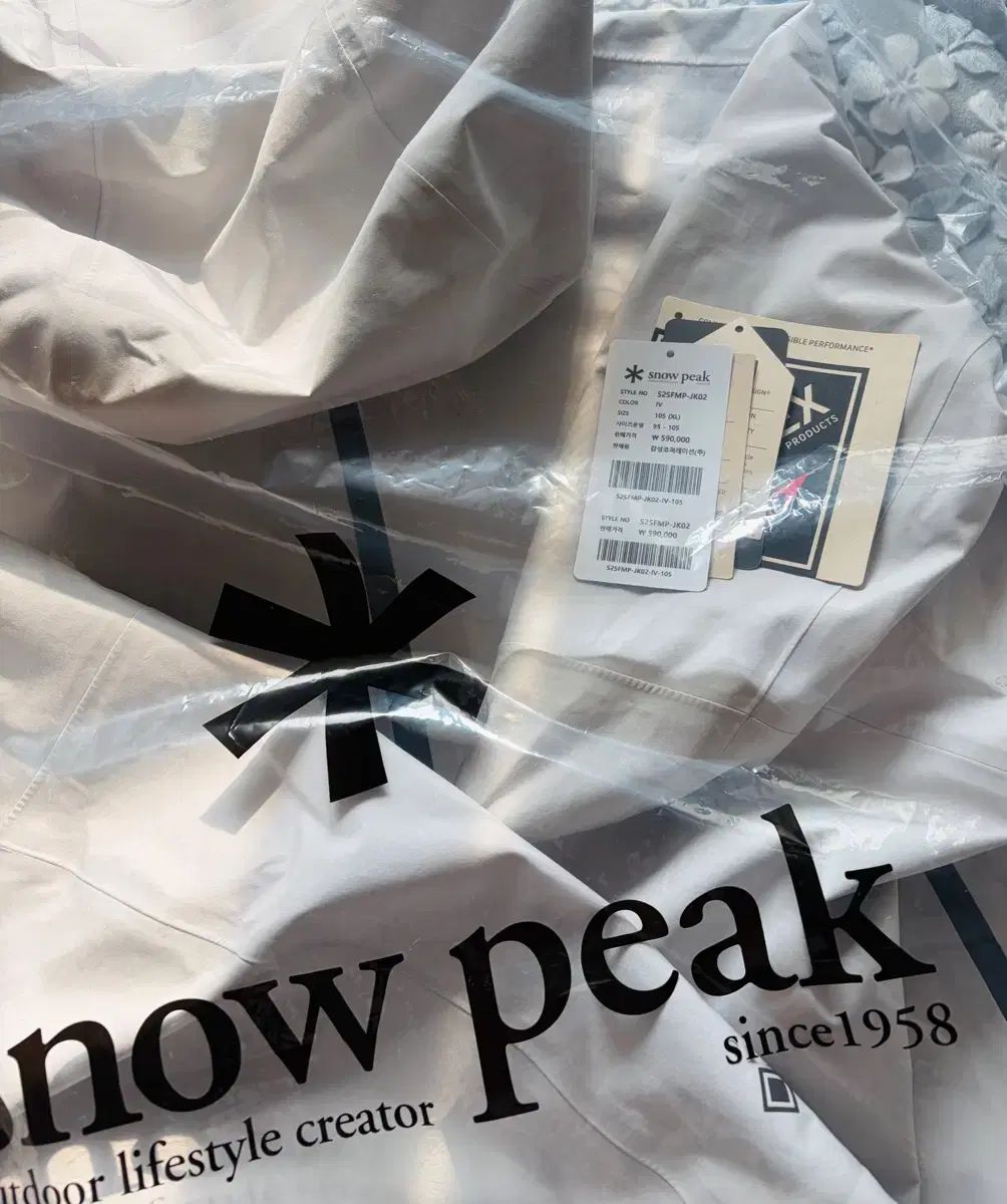 スノーピーク ドライ ピーク GORE TEX ジャケット アイボリー 105