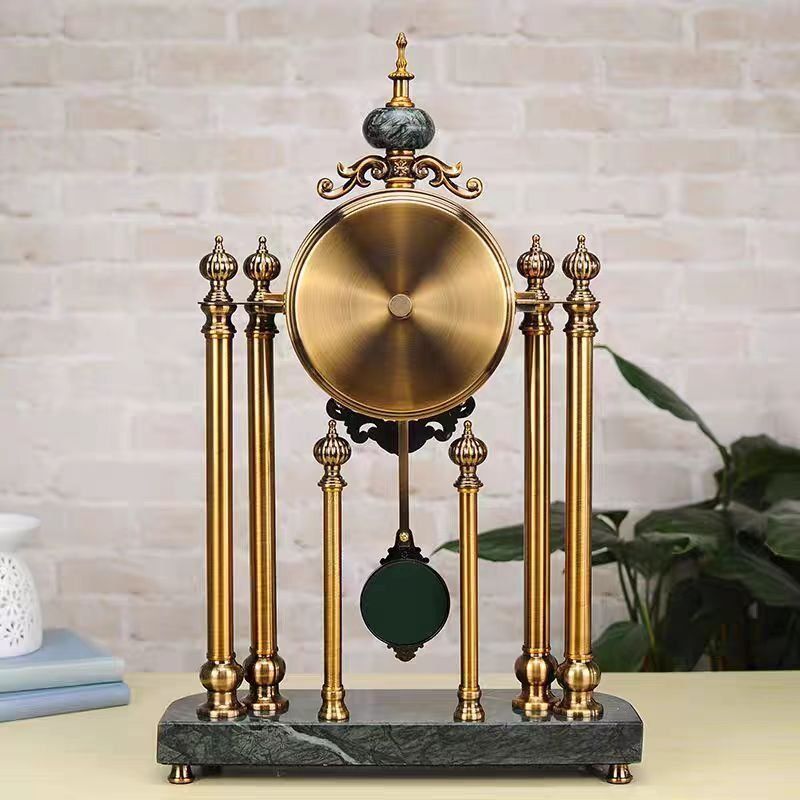 感満載 室内芸術気アメリカ式 復古 置時計 机の上 応接間 やや贅沢 置物 創意 静音 置時計