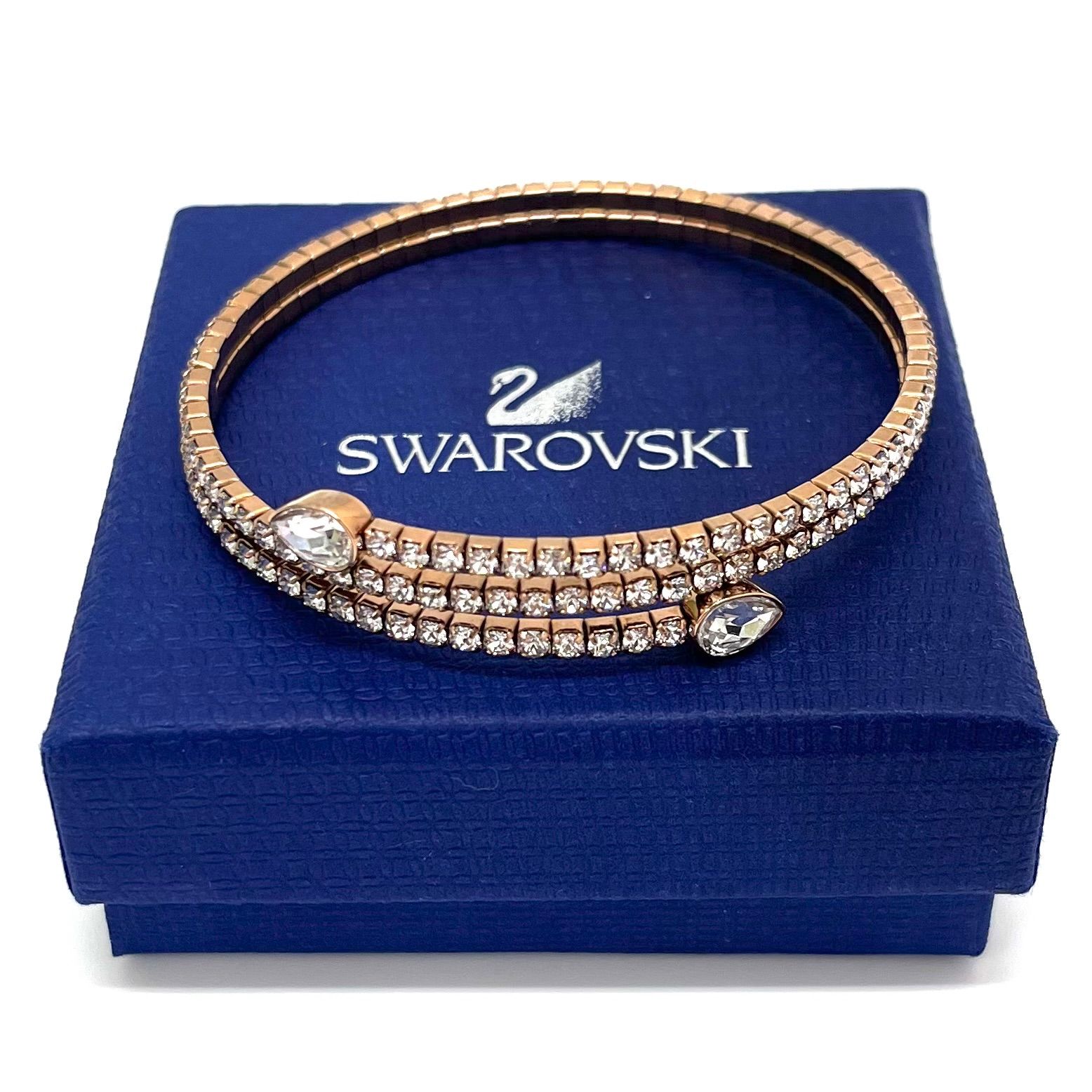 ◇SWAROVSKI◇スワロフスキー ツイスティードロップ バングル 