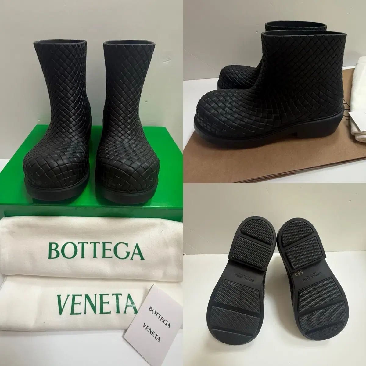 ボッテガ ヴェネタ メンズ 靴 ラバー ブラック bottega veneta