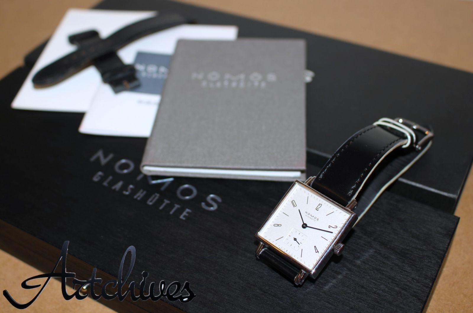 VRW-1422 時計 NOMOS ノモス TTT1A1W2L テトラ SL文字盤 メンズ 手巻き 腕時計 稼働品