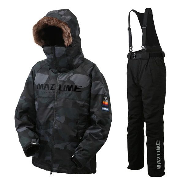 オレンジブルー 防寒服アウター MZFW-868 mazume コンタクト オールウエザースーツ カスタム グリーンカモ LL