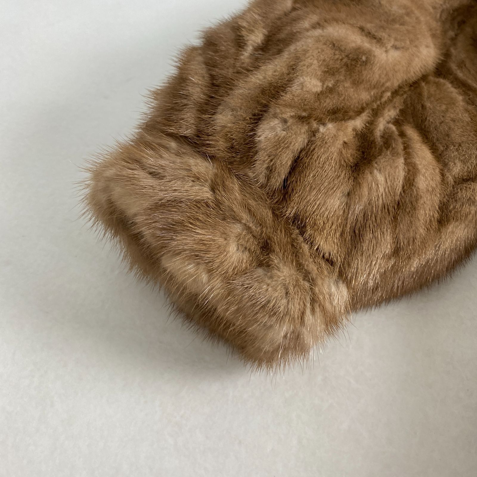 美品 サガミンク 毛皮コート SAGA ROYAL パステルミンク ミドル丈