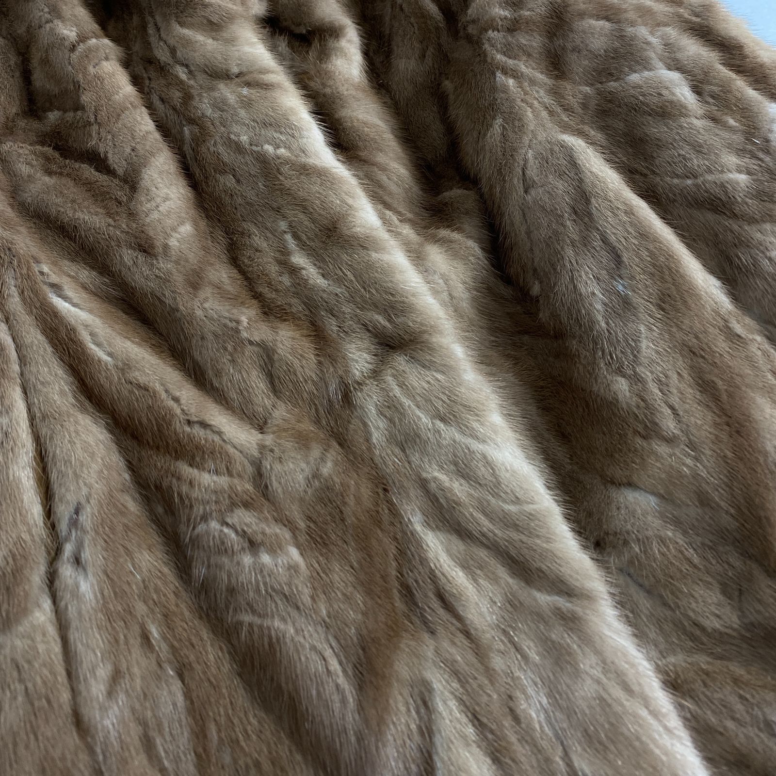 美品 サガミンク 毛皮コート SAGA ROYAL パステルミンク ミドル丈