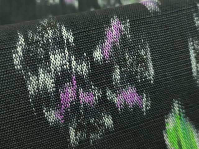 平和屋着物□極上 京都染織メーカー・貴久樹謹製 イカット 綿 全通柄