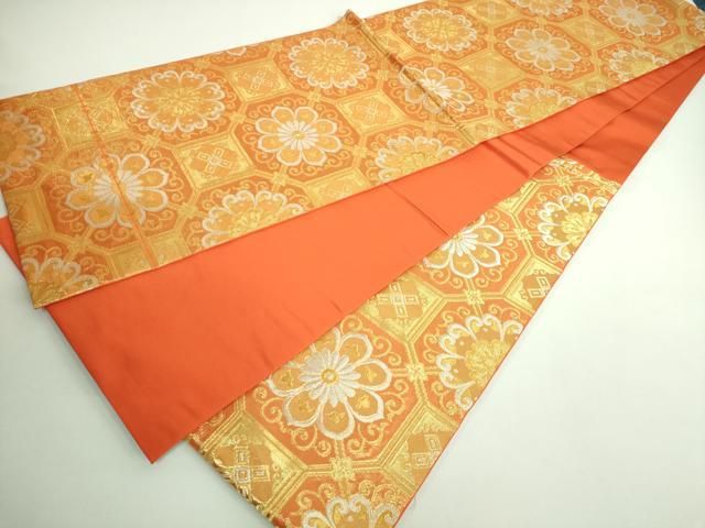 平和屋本店○和装小物 帯締め・帯揚げセット 高麗組 綾出し 立涌花文