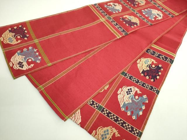 平和屋本店■極上　太鼓柄　本袋帯　龍村平蔵柄　甲比丹孔雀　逸品　DZAB0243kh5 平和屋本店□極上 太鼓柄 本袋帯 龍村平蔵柄 甲比丹孔雀