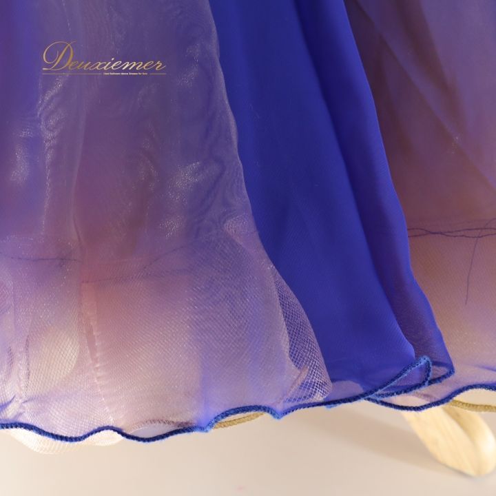 社交ダンス 衣装 ドレス ワンピース ドレス 青 紫 フロート ベロア デモ 競技 ダンス パーティ 発表会 感 上品 ベージュ ブルー系 ゴージャス 美しい デザイン 競技用 おしゃれ フォーマル イベント用 エレガント