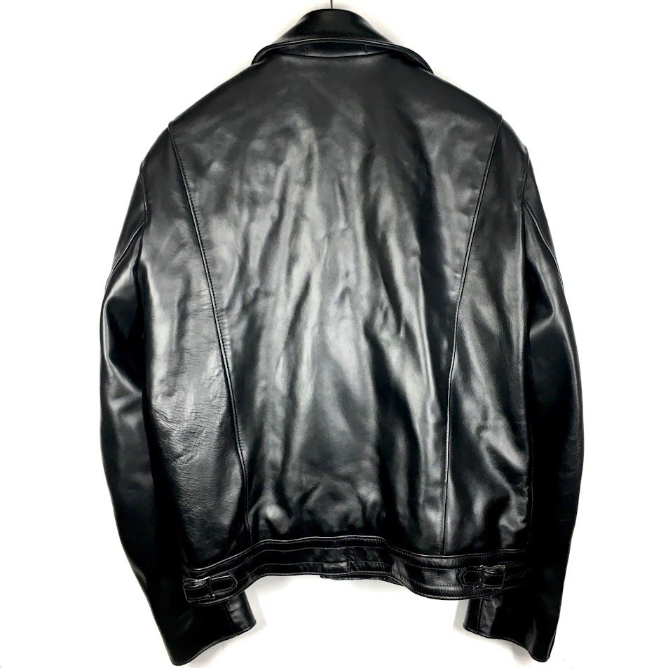 倉吉店 LEWIS LEATHER ルイスレザー レザー CYCLONE TIGHT FIT レザージャケット COW LEATHER 441T ブラック サイズ 42 93