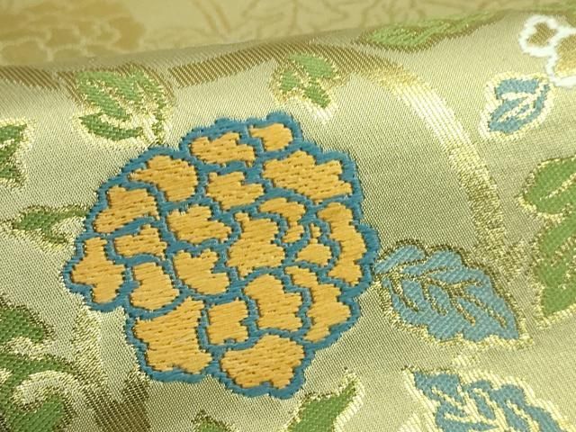 平和屋着物□極上 西陣 川島織物 九寸名古屋帯 唐織 花唐草 逸品