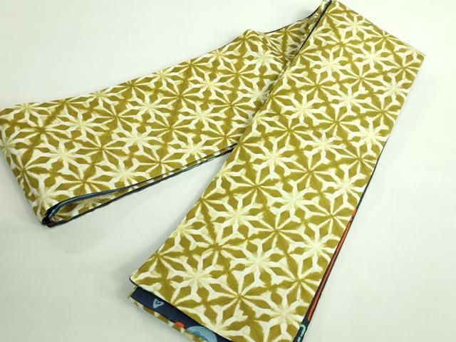 平和屋着物□極上 両面 半幅帯 魚 花菱 DZAB0271kh5 - メルカリ