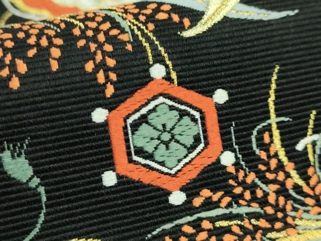 平和屋着物□極上 西陣の老舗 1782年創業 山下織物 六通柄袋帯 唐織