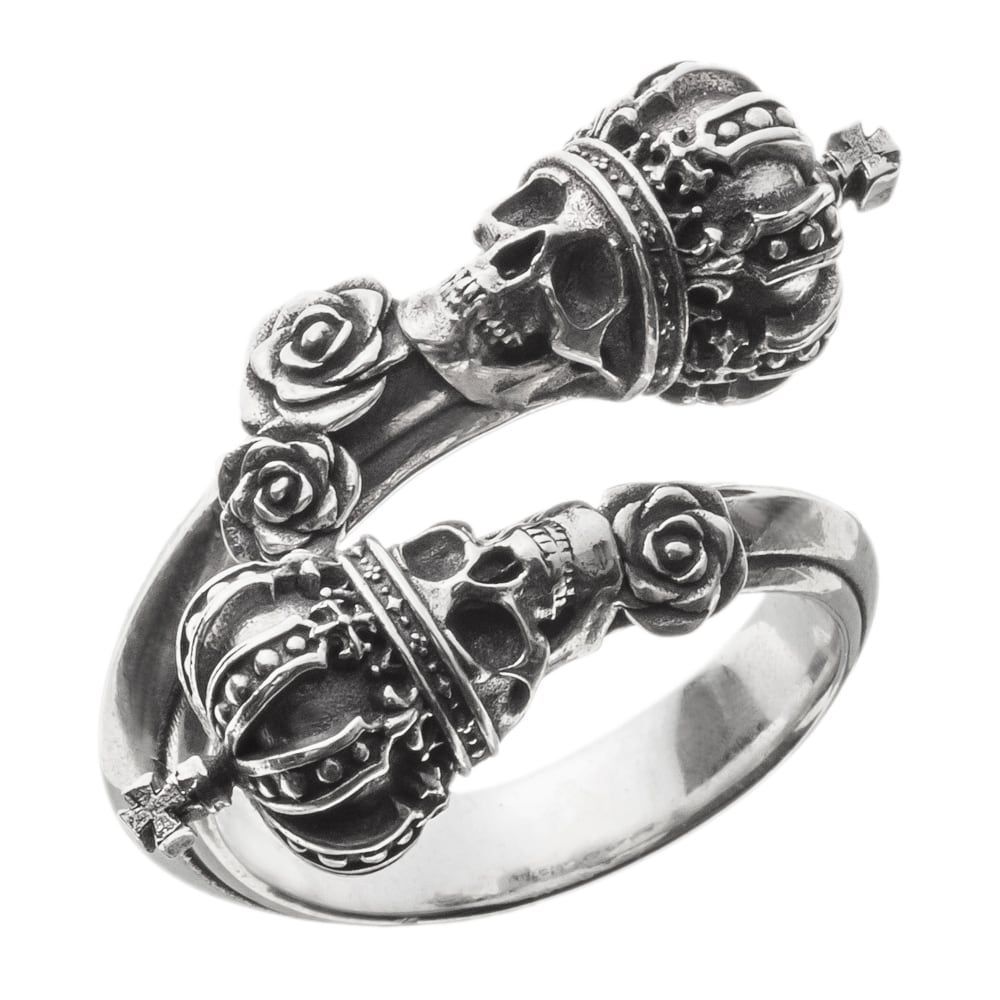 ツインスカルクラウンリング アルテミスキングス