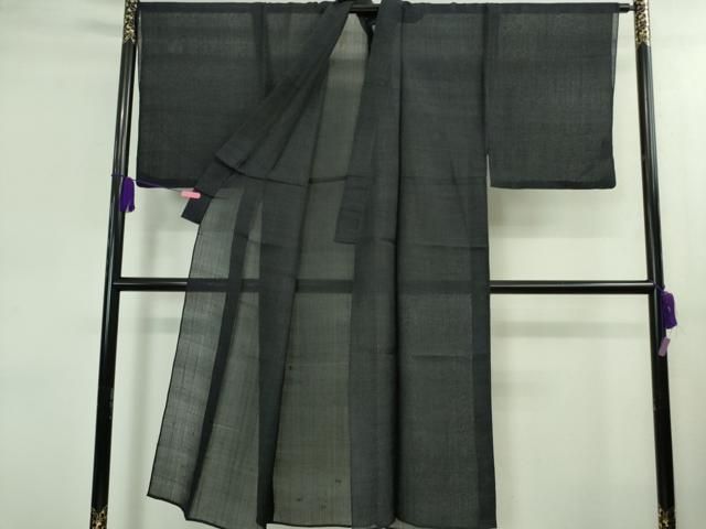 平和屋着物 上 夏物 男性 紗紬 濃紺地 正絹 kh 5