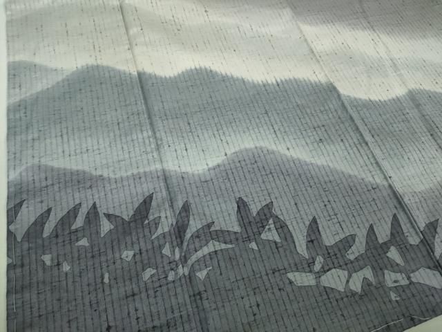 訪問着 ぜんまい紬