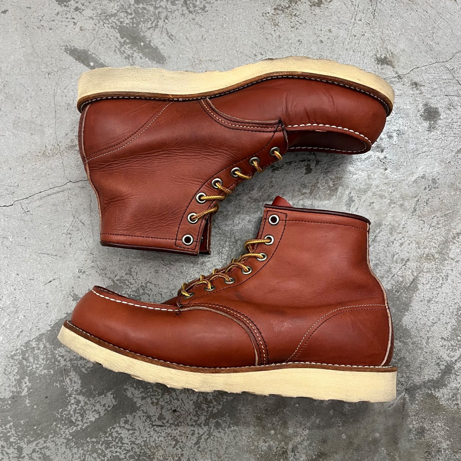 RED WING CLASSIC MOC TOE 羽タグ モックトゥ レザー ブーツ レッド 