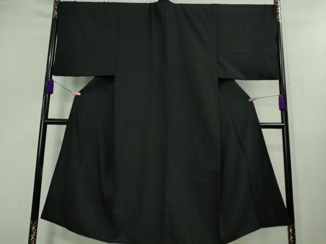 平和屋着物■極上　男性　お召　アンサンブル　キングサイズ　23区　オンワード樫山　黒地　逸品　DZAB0420kh5 平和屋着物□極上 男性 お召 アンサンブル キングサイズ 23区 オン