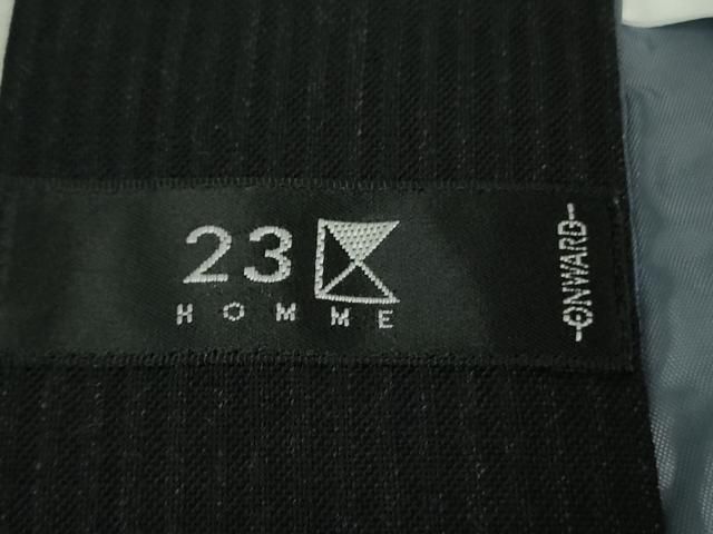 平和屋着物□極上 男性 お召 アンサンブル キングサイズ 23区 オン