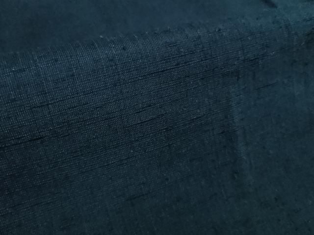 平和屋着物□極上 男性 本場大島紬 アンサンブル 長羽織 濃藍色 嘉納紬 