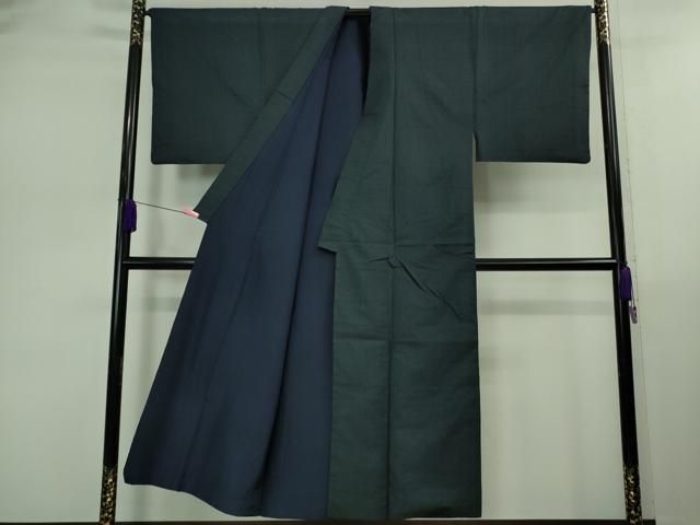 平和屋着物□極上 男性 本場大島紬 アンサンブル 長羽織 100亀甲 総